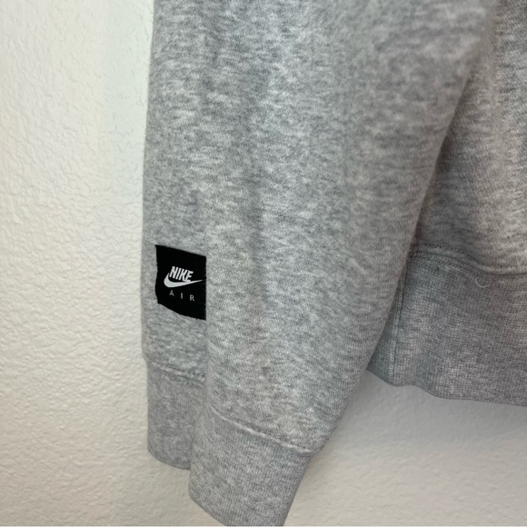 Nike NSW Air Fleece Crew Sweatshirt Gray - Picture 6 of 6